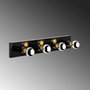Opviq Mirro - 12240 Aplique de pared industrial negro